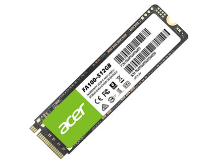 ACER FA100-512GB SSD M.2 NVMe PCIe Gen 3*4 Read speed 3300MB/ sWrite Speed 2200MB/s  BL.9BWWA.119...