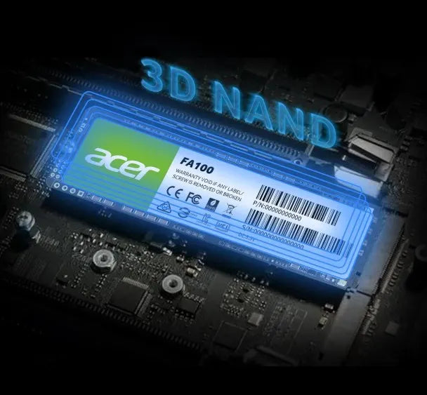 ACER FA100-512GB SSD M.2 NVMe PCIe Gen 3*4 Read speed 3300MB/ sWrite Speed 2200MB/s  BL.9BWWA.119... - Image 2