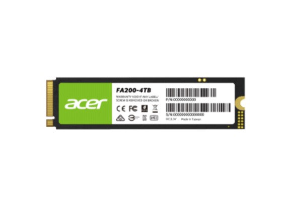 ACER FA 200-4TB M.2 SSD NVMe 2.0 PCIe Gen 4x4 Read speed 7100MB/ s Write Speed 6100MB/s BL.9BWWA.... - Image 2