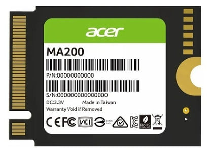 ACER MA200-512GB M.2 NVMe 2230 PCIe Gen 4*4 Read speed 5000MB/ s Write Speed 4000MB/s BL.9BWWA.15... - Image 3