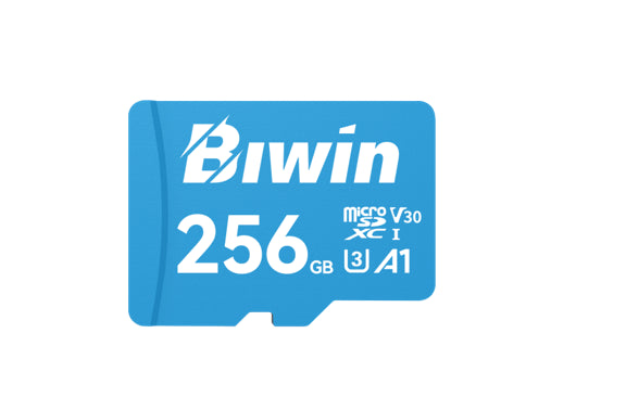 BIWIN MS100 256G  microSD3.0 Read  Write Speed up to 100MB/s  50MB/s  case pack25/100 C10/U3/V30/...