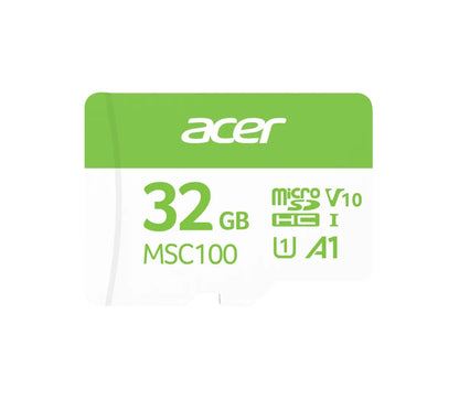 Acer MSC100-32GB microSD Express Read  Write Speed up to 100 MB/s  10 MB/s BL.9BWWA.335 - Flash M...