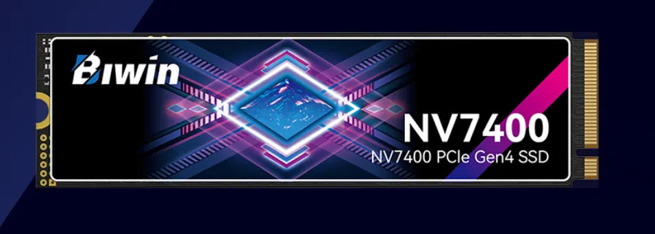 BIWIN NV7400-1TB-SSD M.2 NVMe PCIe4.0 Reading speed 7400MB/s Writing speed 6500MB/s  BNV740001TB...
