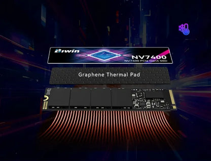 BIWIN NV7400-1TB-SSD M.2 NVMe PCIe4.0 Reading speed 7400MB/s Writing speed 6500MB/s  BNV740001TB... - Image 2