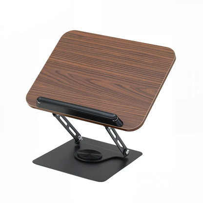 Artiss Book Stand Adjustable Book Holder Foldable Reading Rest Rack with 360 Degree Rotating Base and Page Clip - Image 2