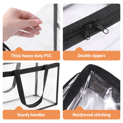 Artiss Blanket Storage Bags 4Pcs 40L PVC Box Clothes Doona Moving Organiser - Image 6