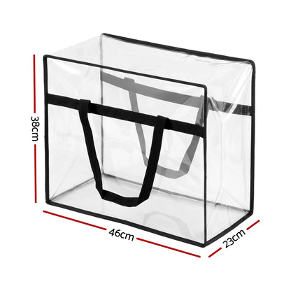 Artiss Blanket Storage Bags 8Pcs 40L PVC Box Clothes Doona Moving Organiser - Image 2