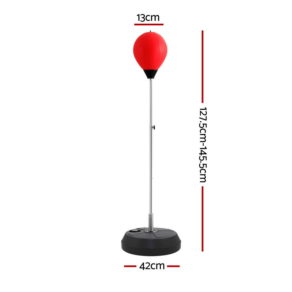 Everfit Adult Punching Bag Stand 150cm Adjustable Freestanding with Gloves and Pump - Image 2