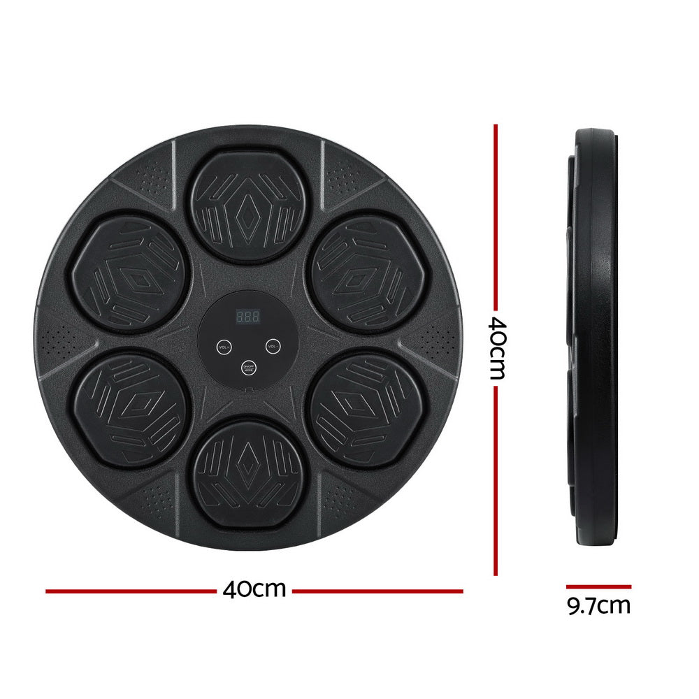 Everfit Music Boxing Machine Bluetooth Wall-Mounted Punch Target with LED Display & Gloves - Image 2