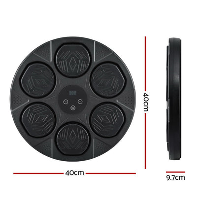 Everfit Music Boxing Machine Bluetooth Wall-Mounted Punch Target with LED Display & Gloves - Image 2