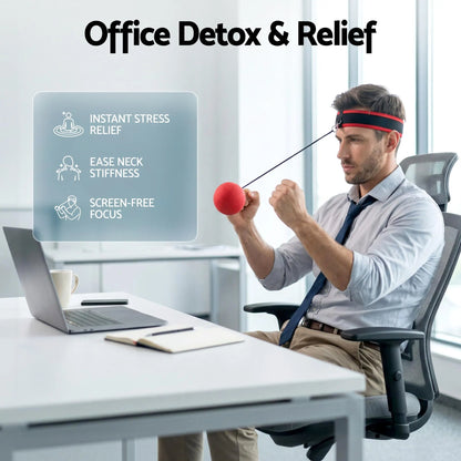 Everfit Boxing Reflex Ball Headband Hand Eye Coordination Stress Relief 2 Balls - Image 7
