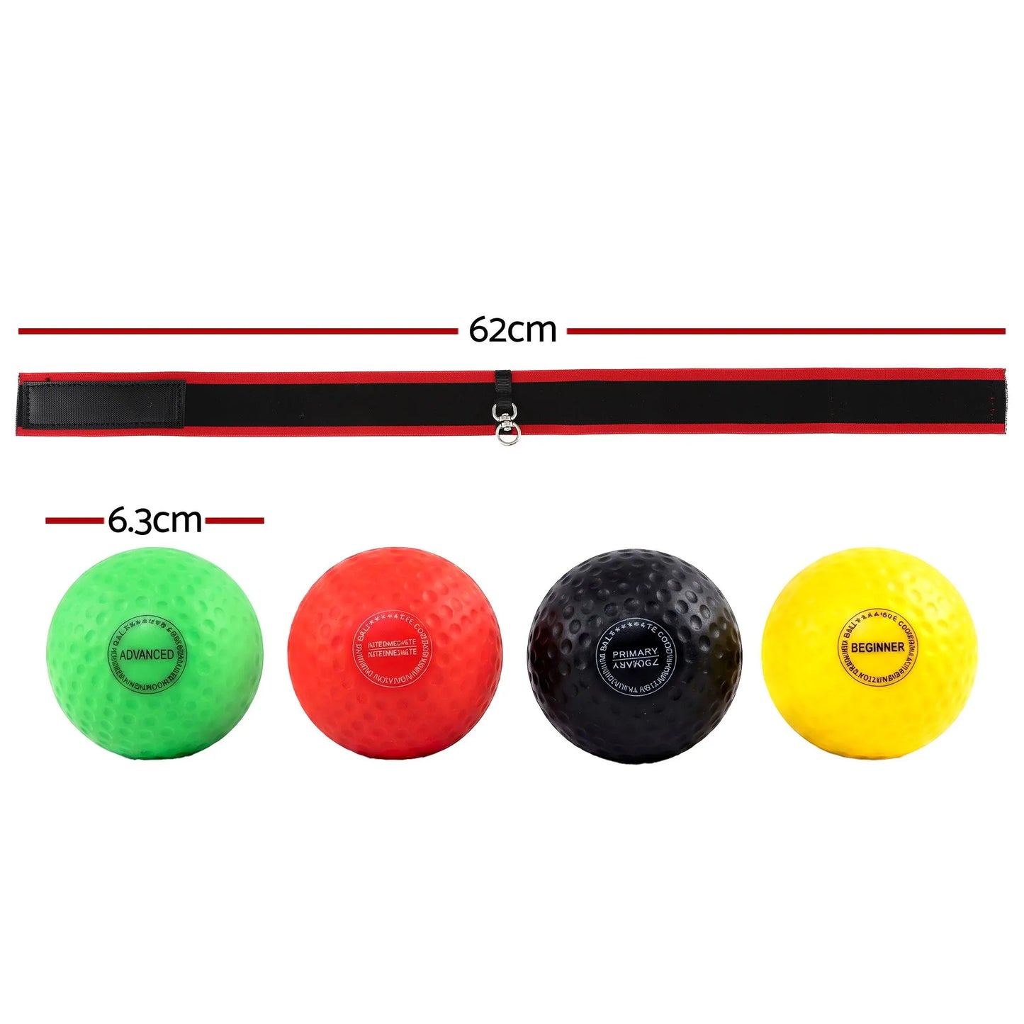 Everfit Boxing Reflex Ball Headband Hand Eye Coordination Stress Relief Multi - Image 2
