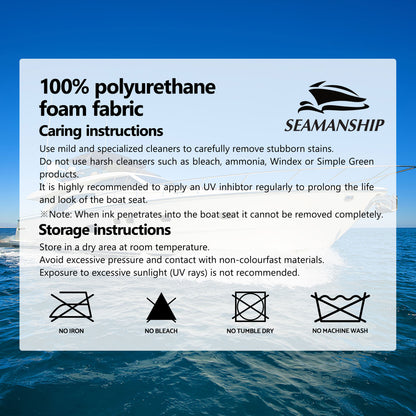Seamanship 2X Folding Boat Seats with 2X Adjustable Pedestals 34–46cm Marine Swivel Low Back 13cm Padding Charcoal - Image 7