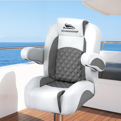 Seamanship Reclining Captain Boat Seat 90°-155° Recline, 19cm Thick Cushion - Image 7