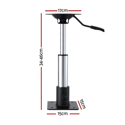 Seamanship Boat Seat Pedestal 34 - 46cm Adjustable Gas Lift 360 Degrees Swivel - Image 2