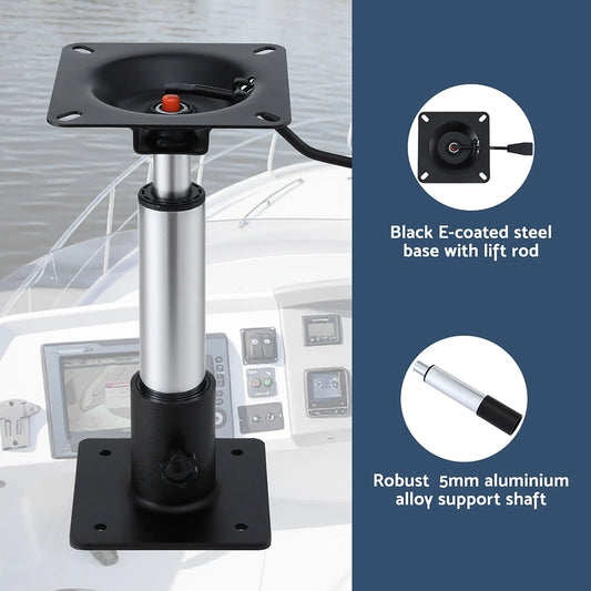 Seamanship Boat Seat Pedestal 34–46cm Adjustable Gas Lift 360 Degrees Swivel 2 Pack - Image 4