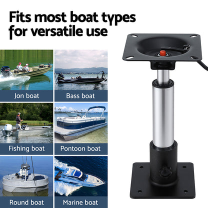 Seamanship Boat Seat Pedestal 34–46cm Adjustable Gas Lift 360 Degrees Swivel 2 Pack - Image 7