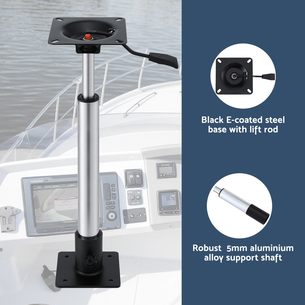 Seamanship Boat Seat Pedestal 55 - 75cm Adjustable Gas Lift 360 Degrees Swivel - Image 4