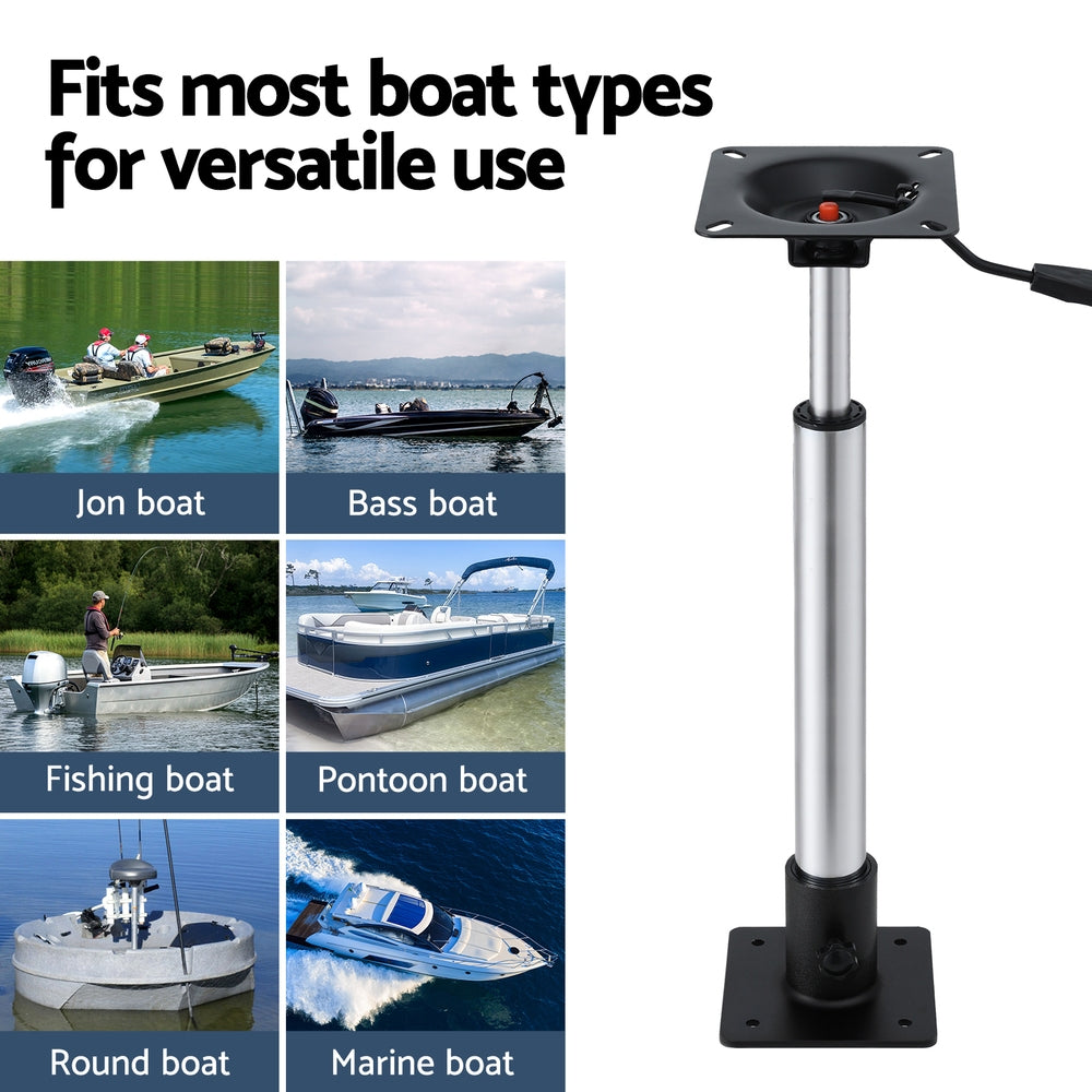 Seamanship Boat Seat Pedestal 55 - 75cm Adjustable Gas Lift 360 Degrees Swivel - Image 7