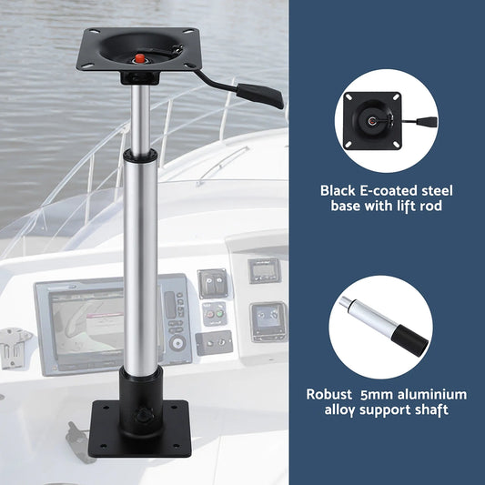 Seamanship Boat Seat Pedestal 55–75cm Adjustable Gas Lift 360 Degrees Swivel 2 Pack - Image 4