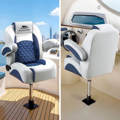 Seamanship Boat Seat Pedestal 55–75cm Adjustable Gas Lift 360 Degrees Swivel 2 Pack - Image 8