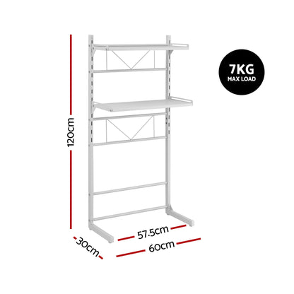 Artiss Over Toilet Bathroom Storage Shelf Rack Over Toilet 2 Tier - Image 3