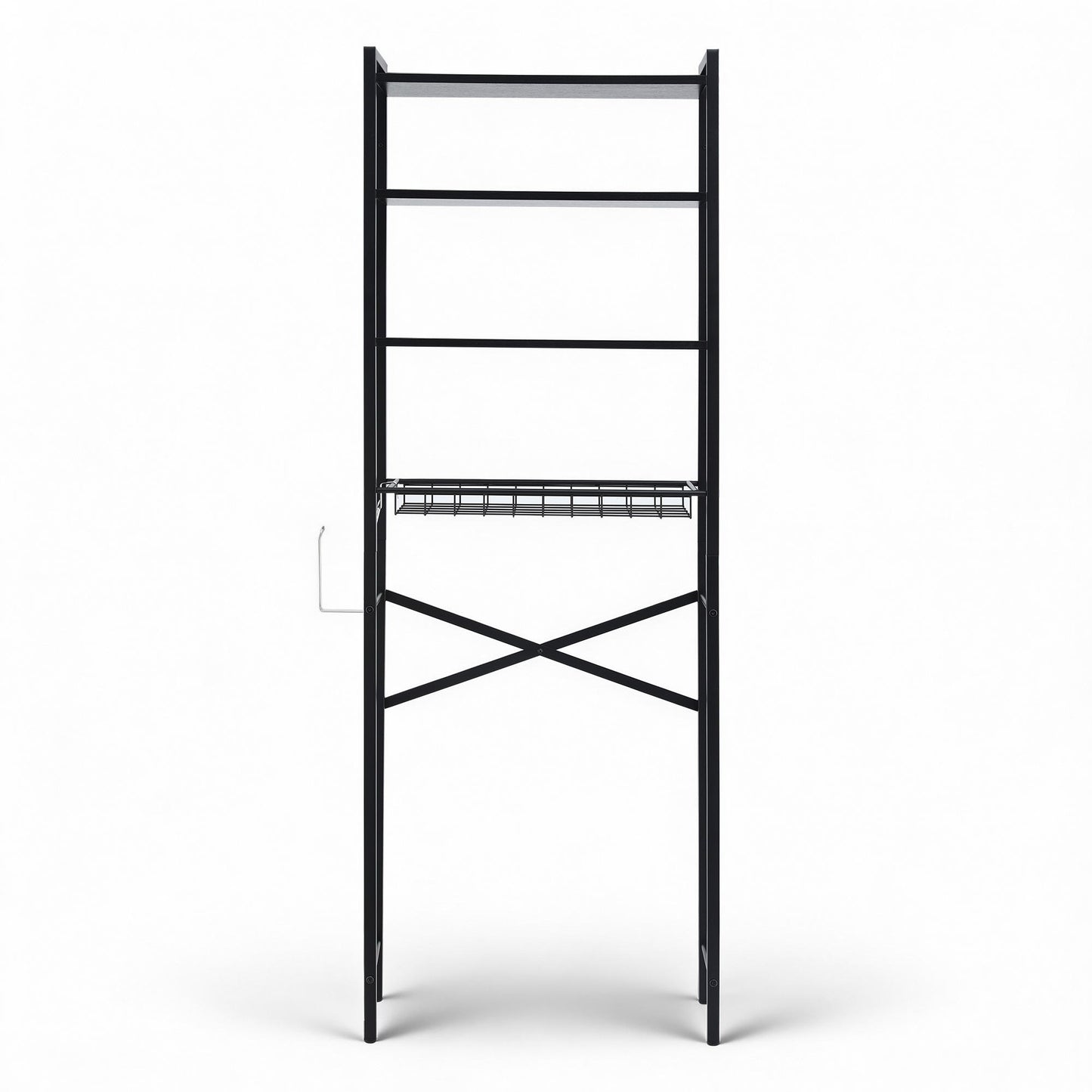 Artiss Over Toilet Bathroom Storage Rack Space Saving 4 Tier Organiser White - Image 4