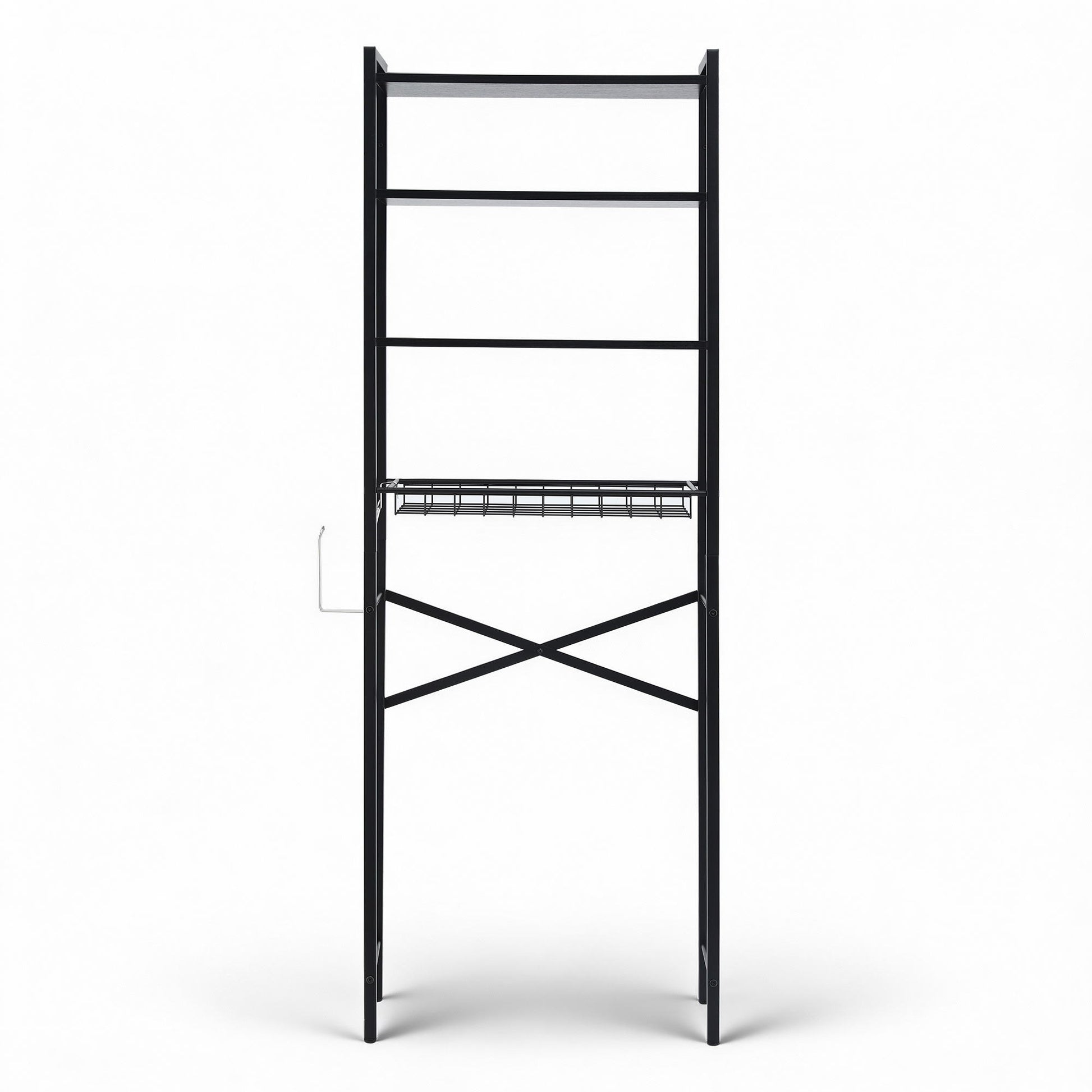 Artiss Over Toilet Bathroom Storage Rack Space Saving 4 Tier Organiser White - Image 4