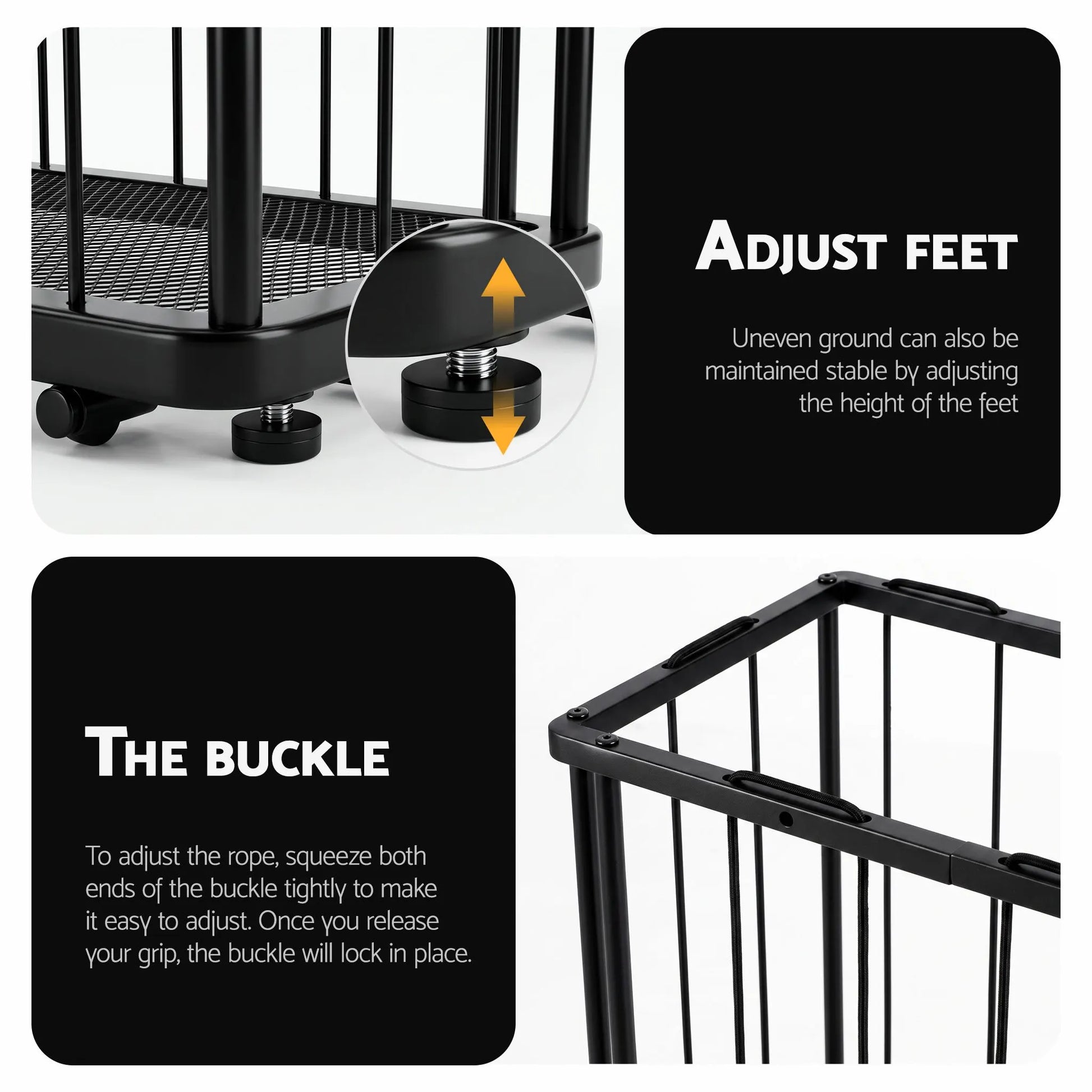 Everfit Ball Storage Rack Elastic Rope Ball Rack Wall Mounted & Floor Organizer - Image 6