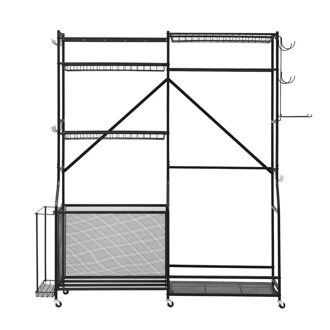 Everfit Sports Equipment Organizer Rack Multi Garage Storage for Golf Bag 174cm - Image 3