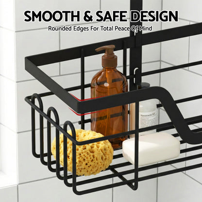 Artiss 3 Tier Over The Door Shower Caddy Hanging Bathroom Storage Organizer - Image 5