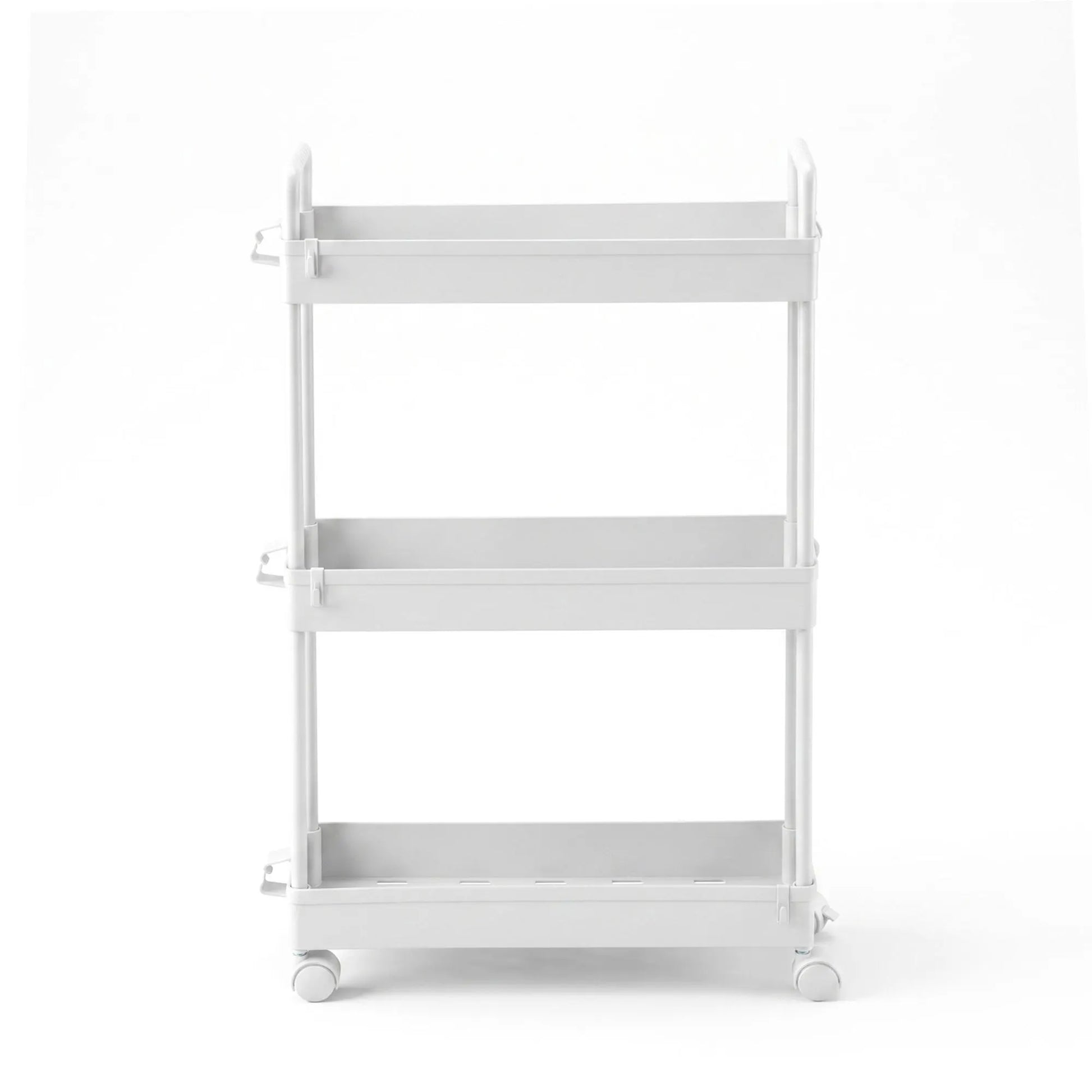 Artiss 3 Tier Slim Storage Trolley Narrow Utility Organiser Rack White - Image 3