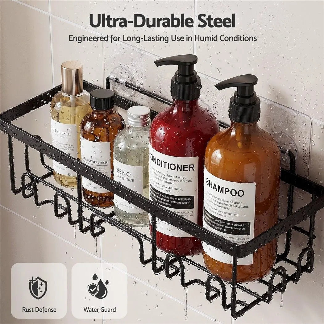 Artiss Shower Caddy Metal Bathroom Organiser Rust Resistant 6 Pack - Image 6