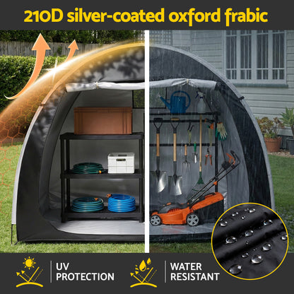 Giantz Bike Storage Tent Outdoor Waterproof UV Resistant Shelter w/ Ventilation - Image 6