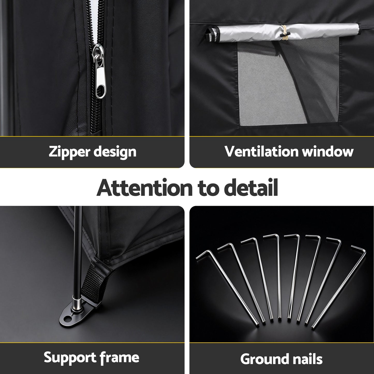 Giantz Bike Storage Tent Outdoor Waterproof UV Resistant Shelter w/ Ventilation - Image 7