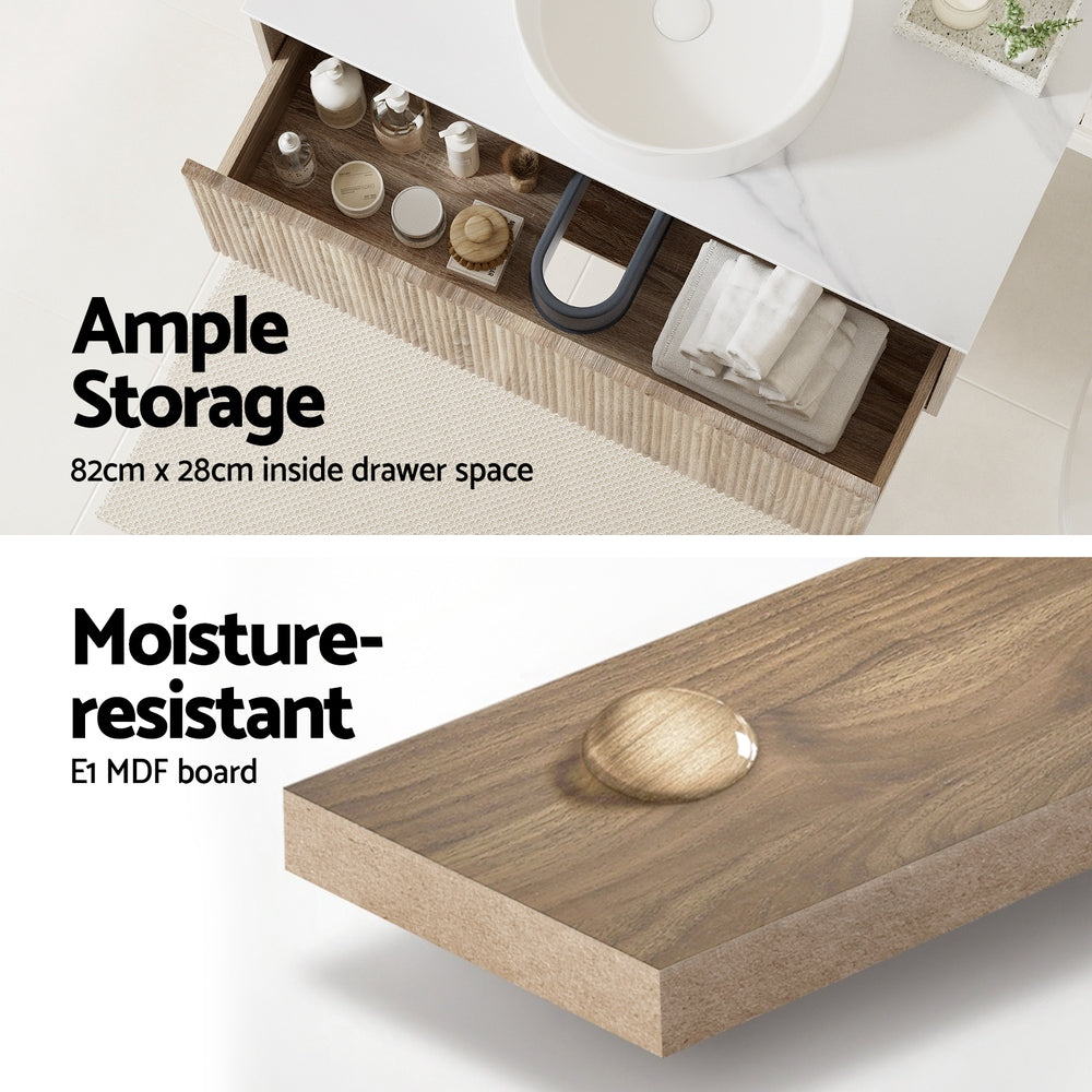 Cefito Vanity Unit 915mm with Basin Oak - Image 5