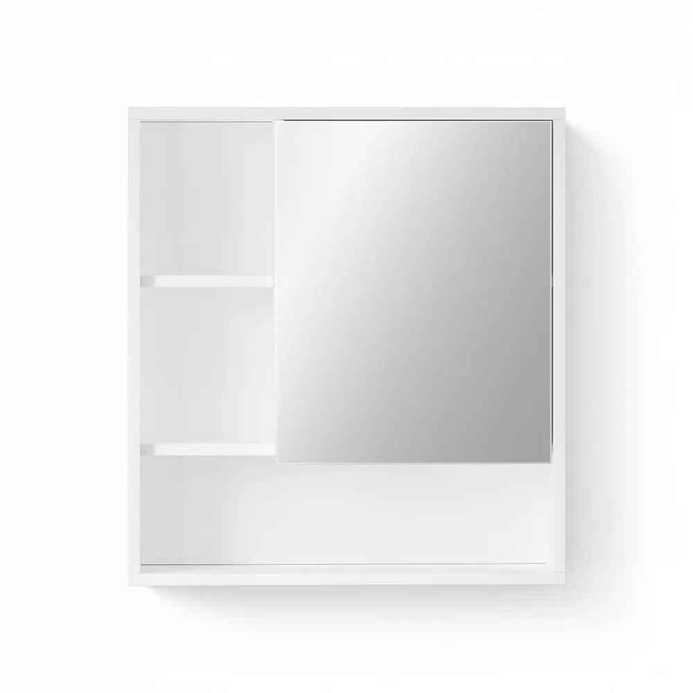 Cefito Bathroom Mirror Cabinet Mirrored Medicine Adjustable Shelf Wall Mounted 560mm White - Image 3