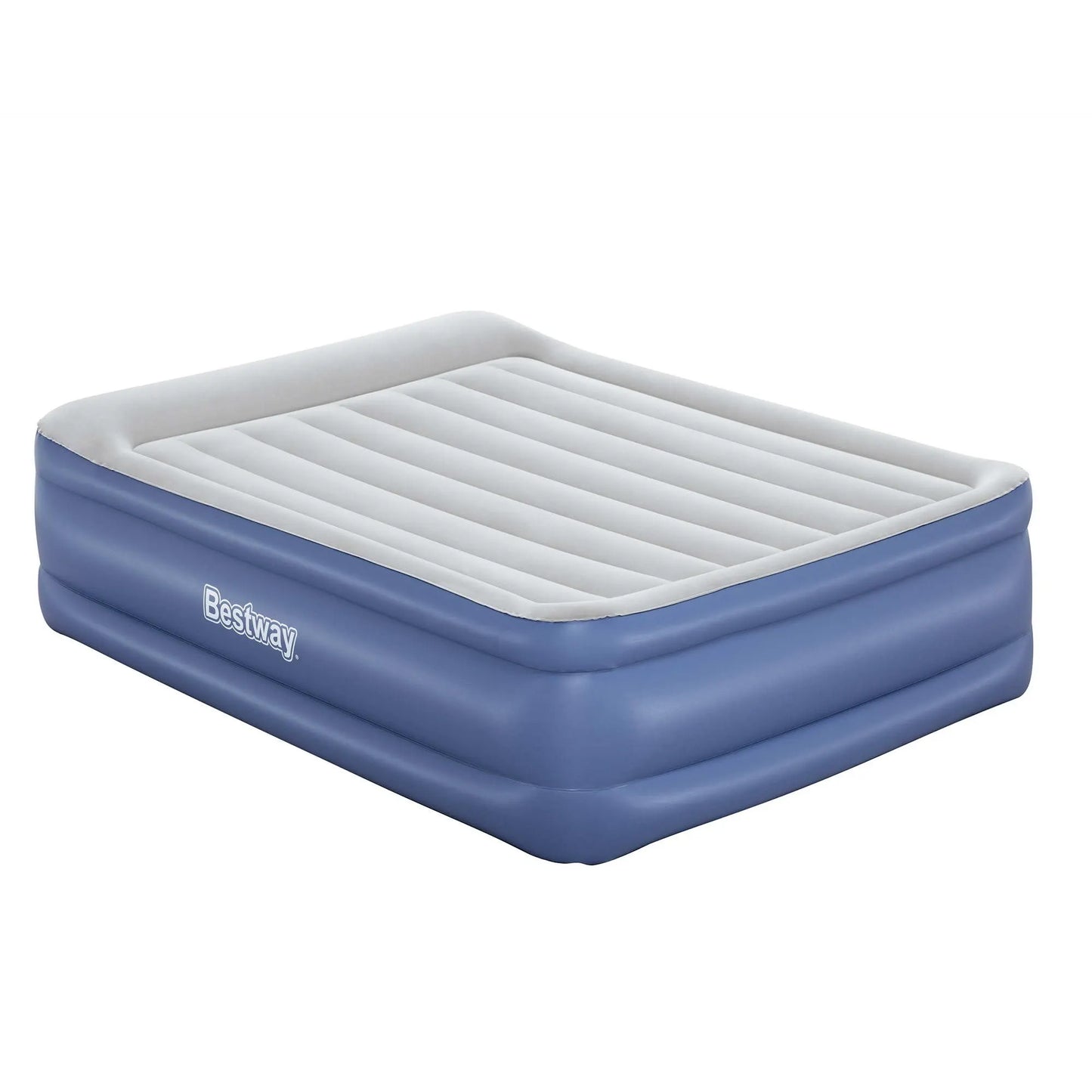 Bestway Queen Air Mattress with Built-in Pump Tritech Inflatable Bed 56cm