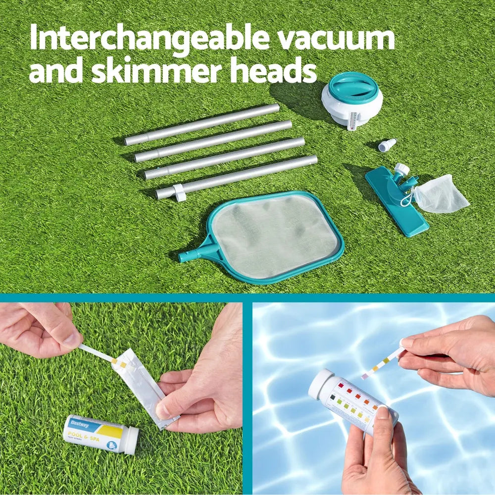 Bestway Pool Cleaner Vacuum Chemical Dispenser Thermometer Swimming Pools Cleaning Kit - Image 6