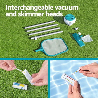 Bestway Pool Cleaner Vacuum Chemical Dispenser Thermometer Swimming Pools Cleaning Kit - Image 6