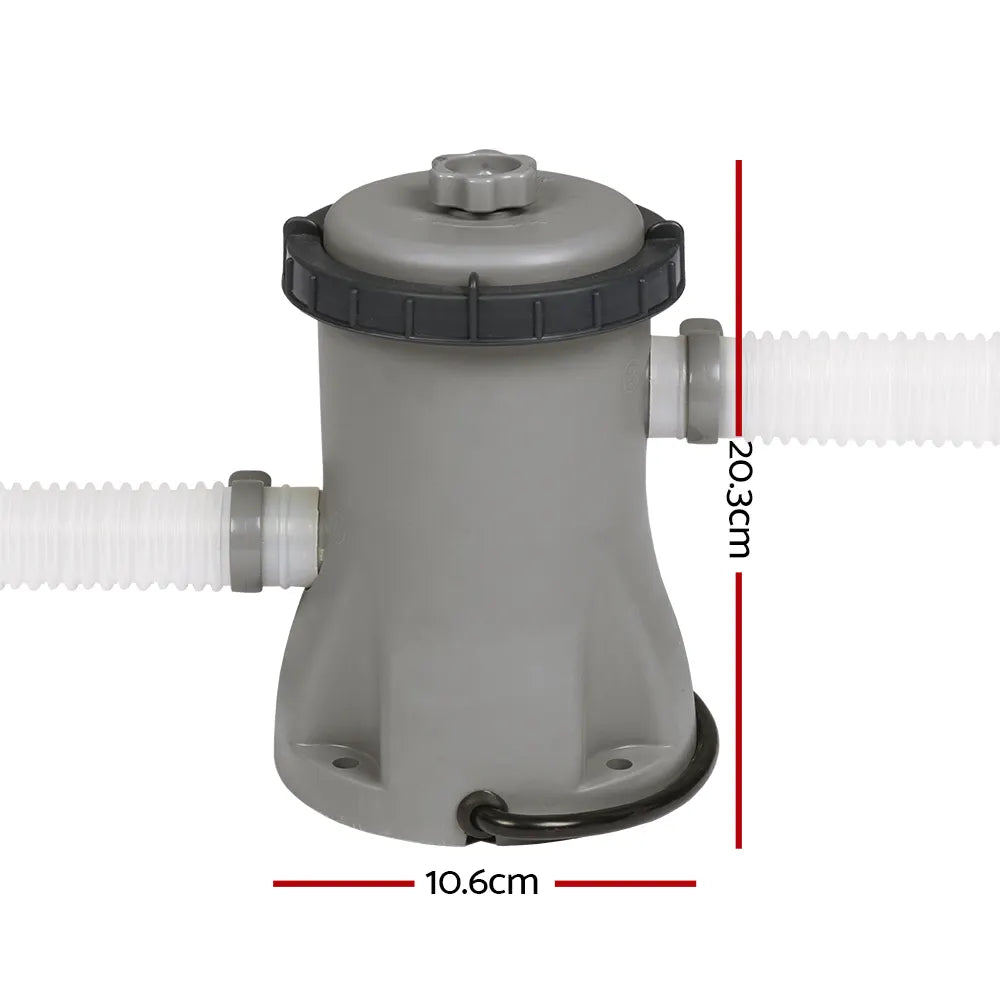 Bestway Pool Pump Cartridge Filter 330GPH 1249L/H Flowclear™ Filters Cleaner - Image 2