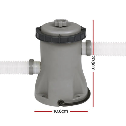 Bestway Pool Pump Cartridge Filter 330GPH 1249L/H Flowclear™ Filters Cleaner - Image 2