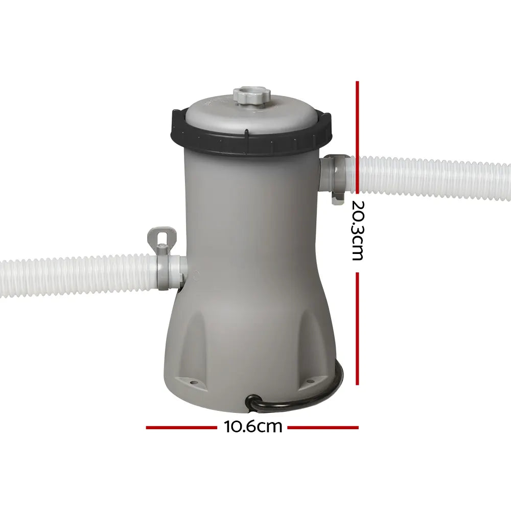 Bestway Pool Pump Cartridge Filter 530GPH 2006L/H Flowclear? Filters Cleaner - Image 2