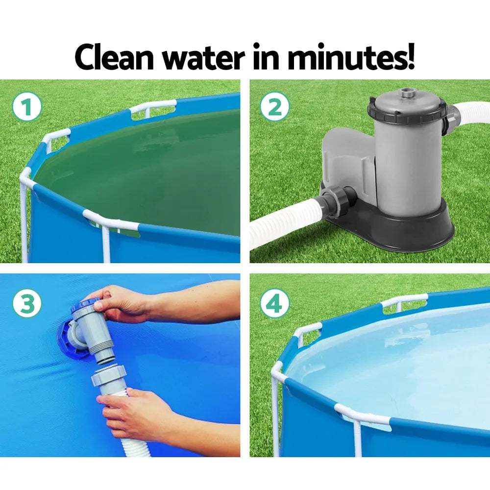 Bestway Pool Pump Cartridge Filter 1500GPH 5678L/H Flowclear™ Filters Cleaner - Image 4