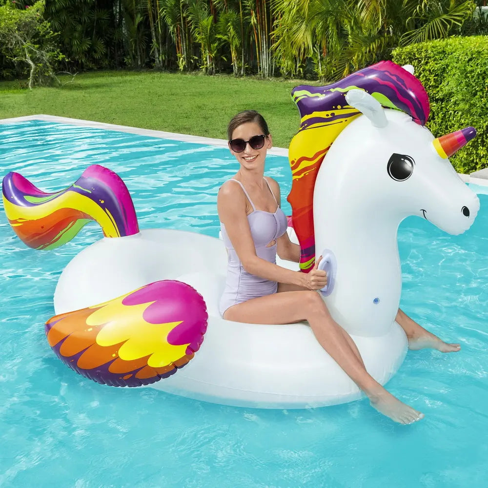 Bestway Unicorn Float Rider Inflatable Ride On Floating Pool Lounger 224x156CM - Image 7