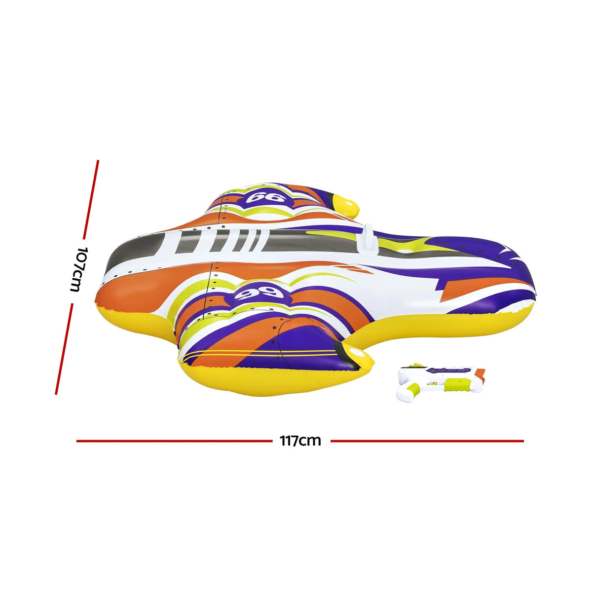 Bestway Spaceship Ride-On Pool Float Toy Floaties for Kids 45kg Capacity - Image 2