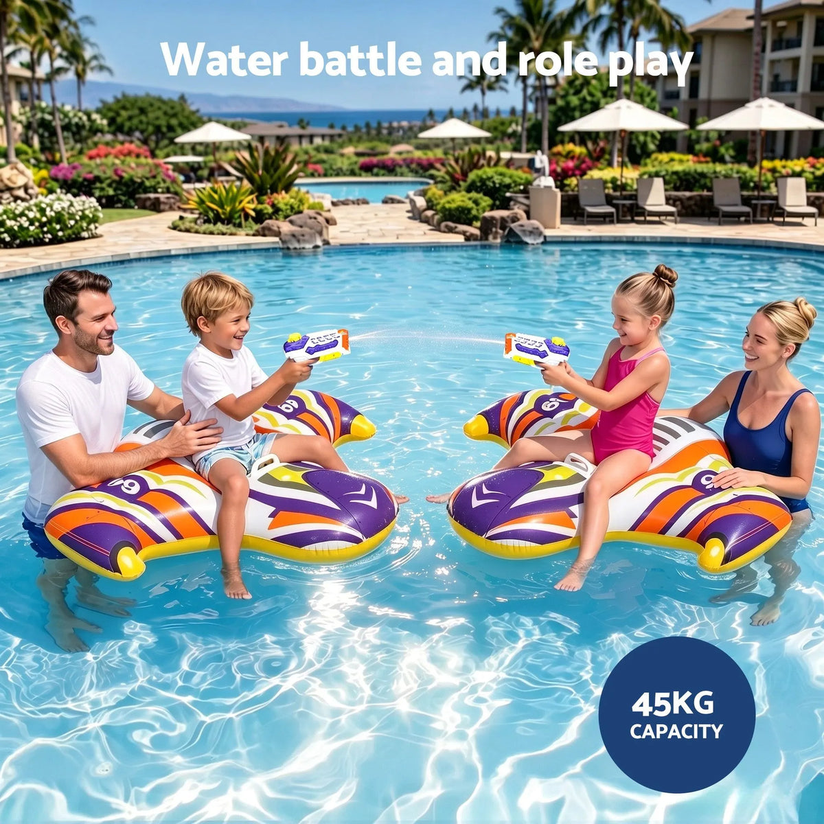 Bestway Spaceship Ride-On Pool Float Toy Floaties for Kids 45kg Capacity - Image 4