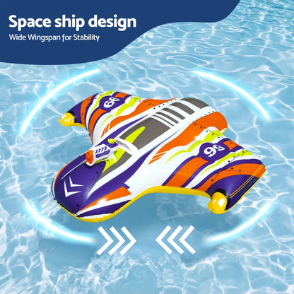 Bestway Spaceship Ride-On Pool Float Toy Floaties for Kids 45kg Capacity - Image 5
