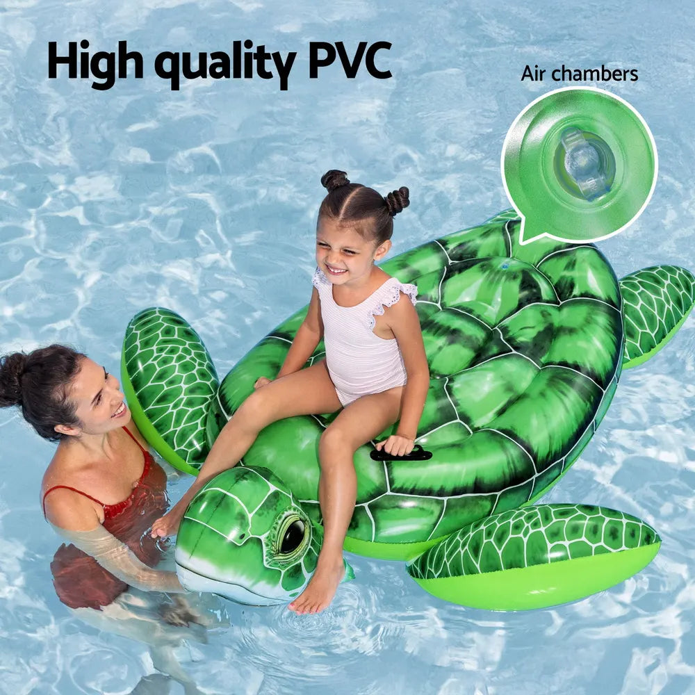 Bestway Float Turtle Rider Inflatable Ride On Floating Pool Lounger 153x140CM - Image 4