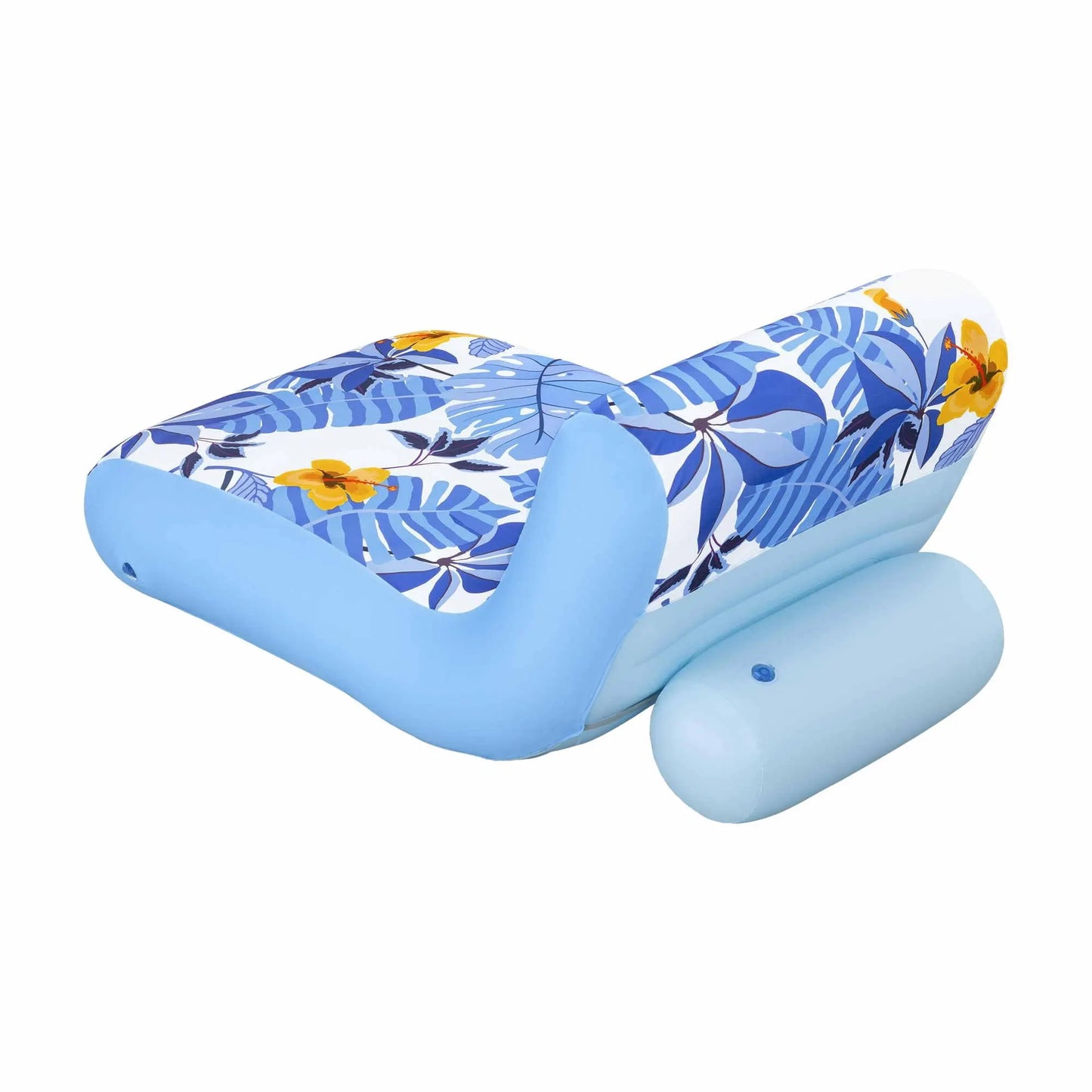 Bestway Inflatable Pool Float Sun Lounger with Cup Holder 163x94cm Blue - Image 3